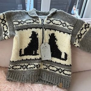 Brand New Cowichan Sweater (100% wool, handmade)